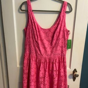 Lilly Pulitzer Pink Eyelet Calhoun Women’s Dress